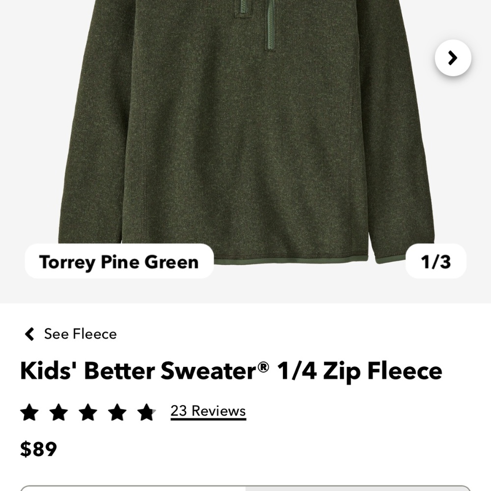 Patagonia Kids Better Sweater